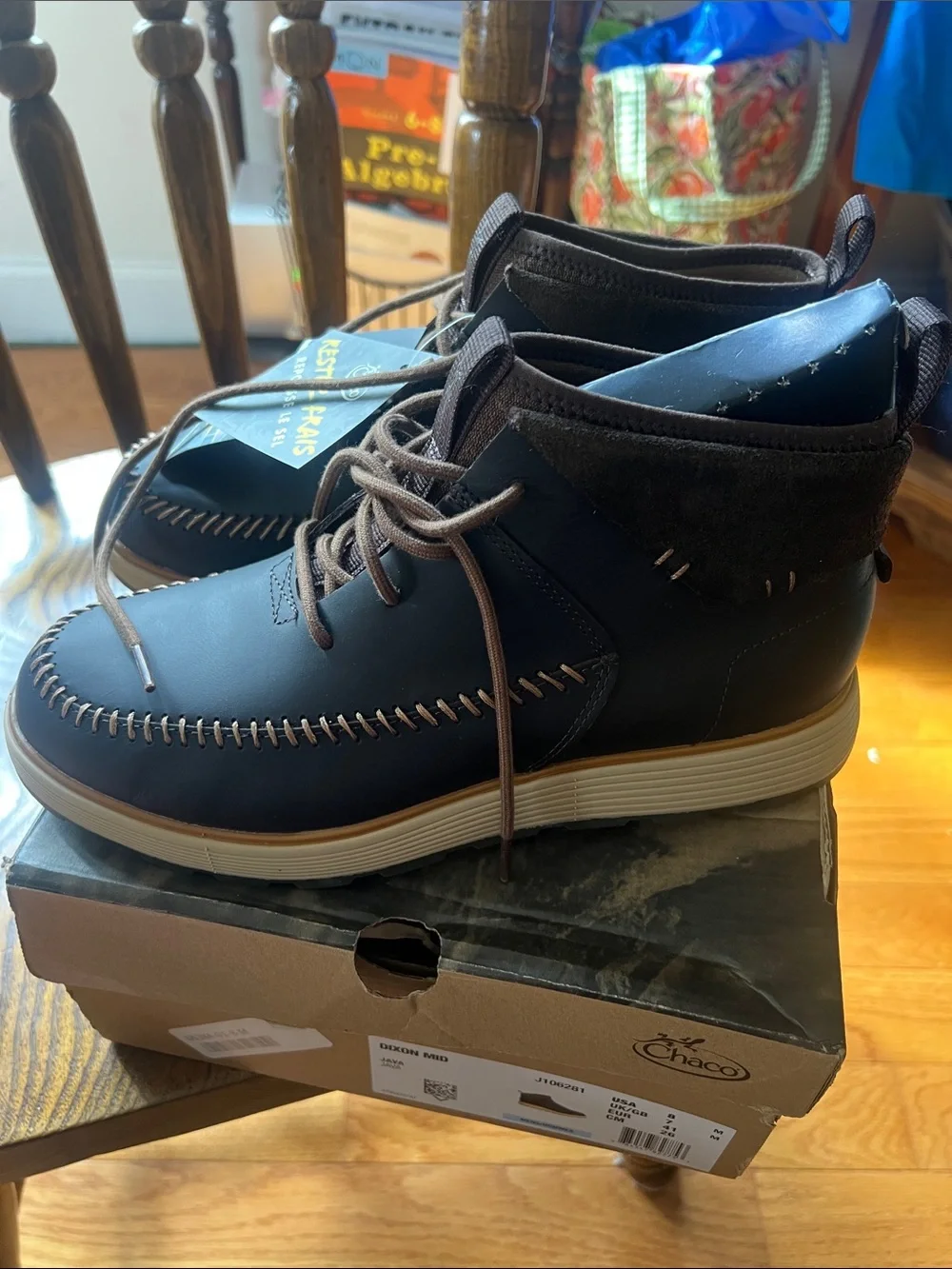 Chaco Men's Black and Brown Leather Chukka Boots